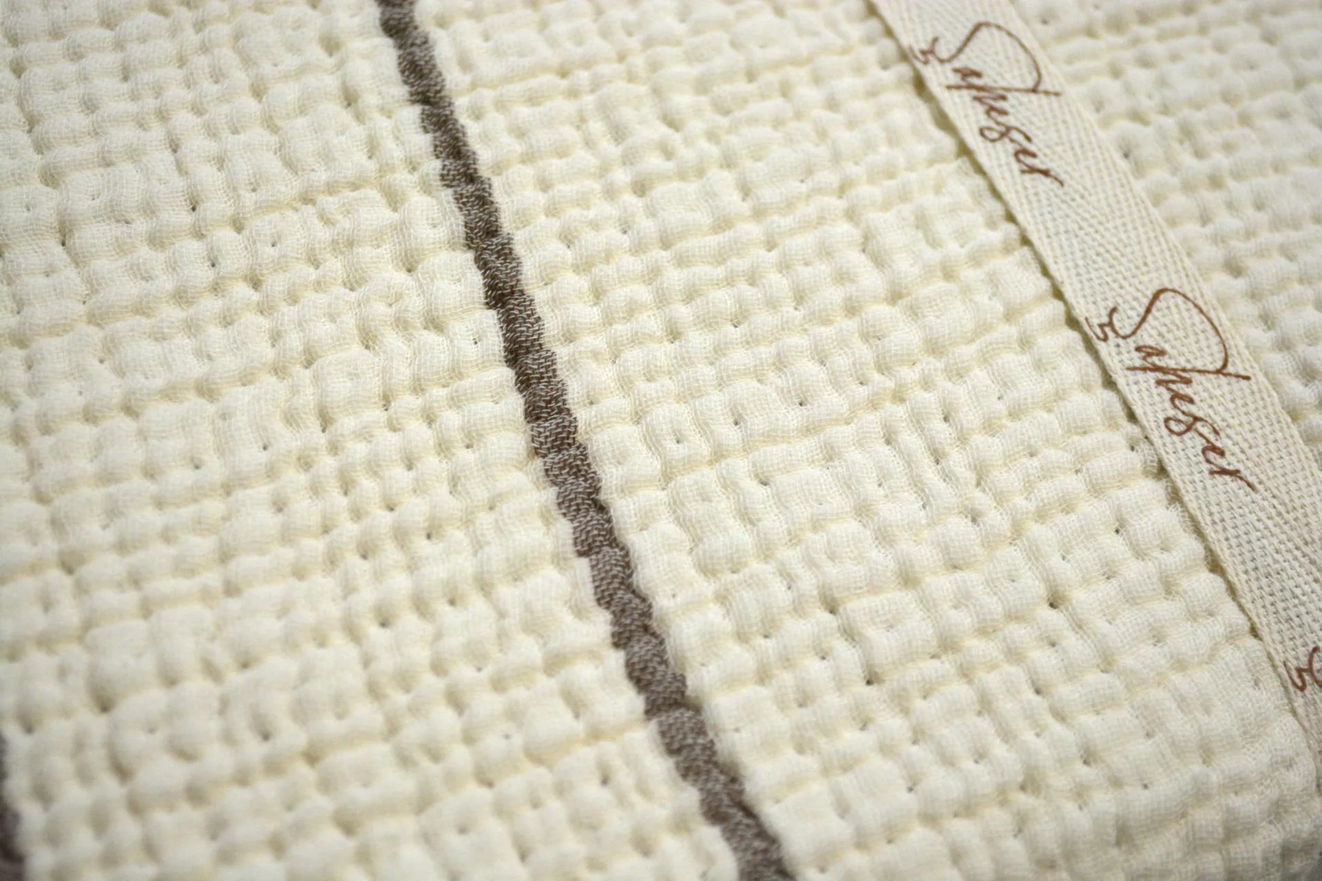 Муслінове покривало Sante 220 × 240 см (євро) Коричневий від Saheser - Зображення 5