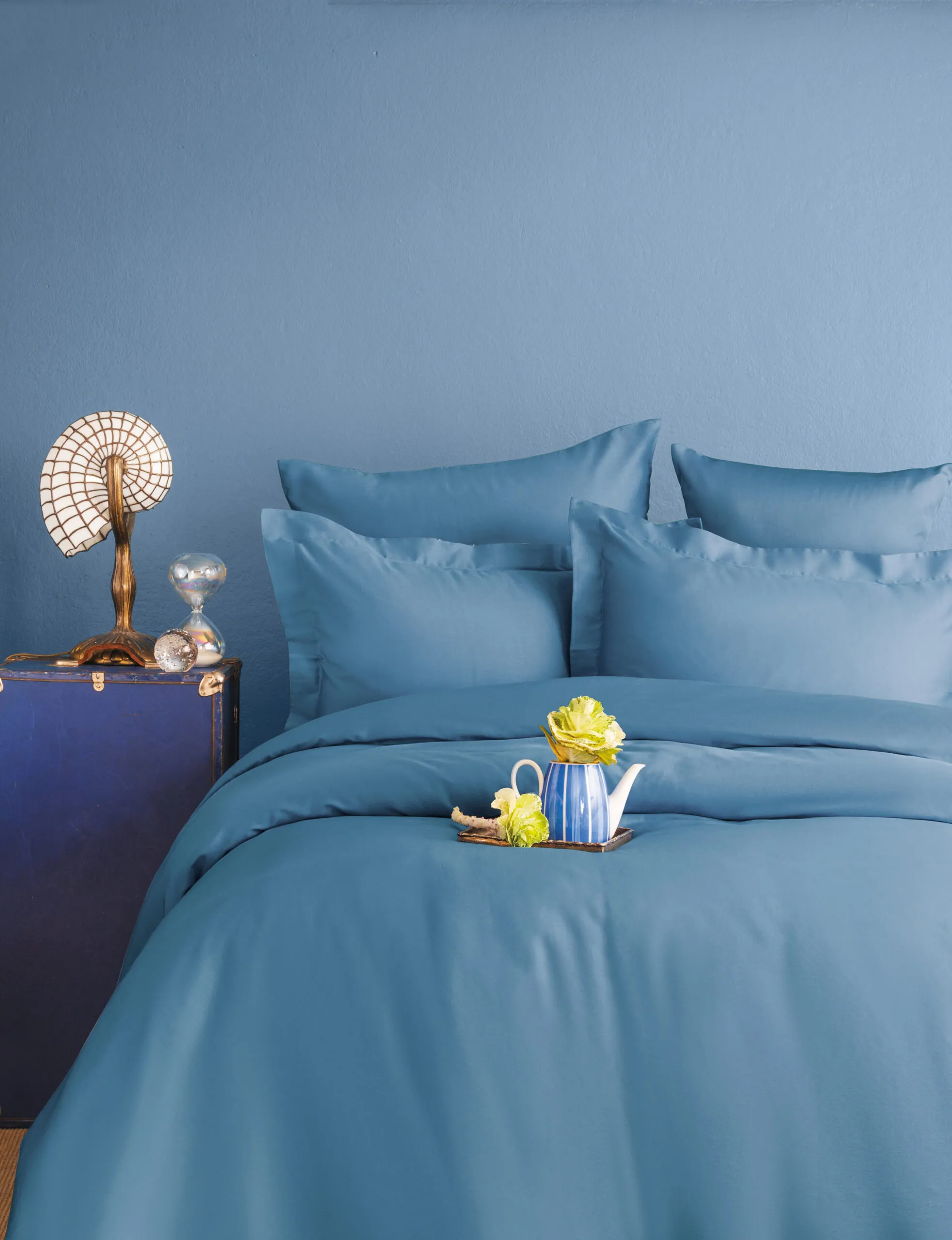 Комплект постільної білизни Simply Satin 200 × 220 см (євро) Sky Blue від Issimo