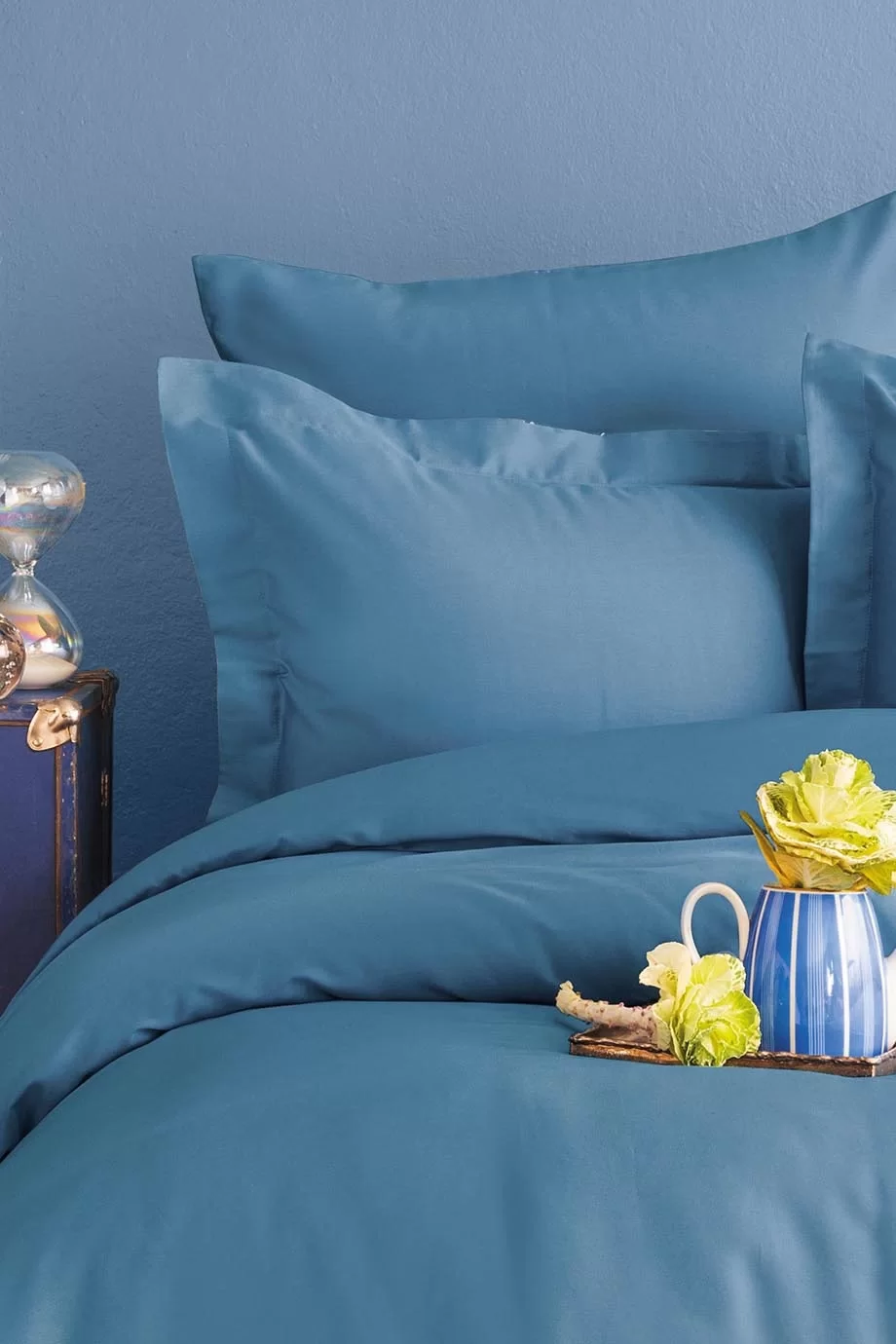 Комплект постільної білизни Simply Satin 200 × 220 см (євро) Sky Blue від Issimo - Зображення 2