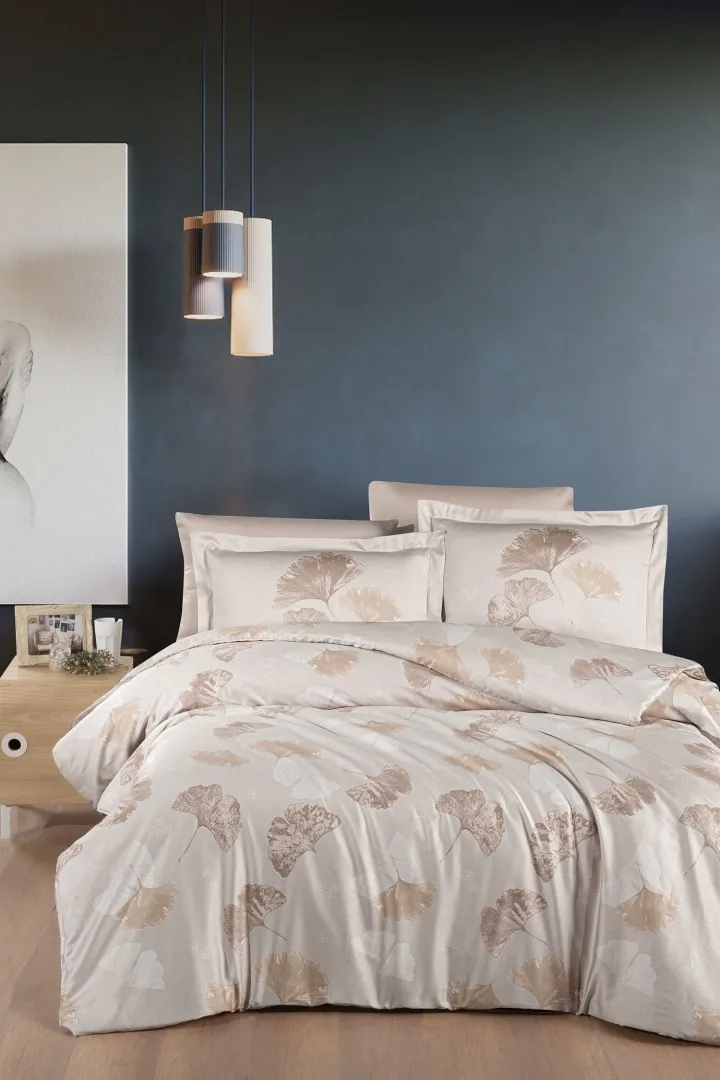 Постільна білизна Cotton Satin 200 × 220 см (євро) Sofira Beige від First Choice