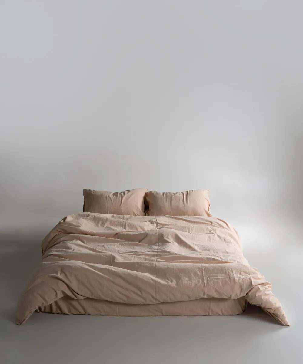 Постільна білизна Stonewashed Ranforse 200 × 220 см (євро) Akdeniz Bej від Limasso