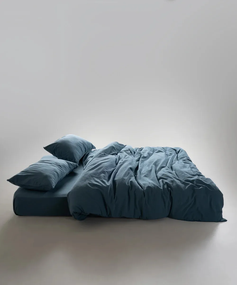 Постільна білизна Stonewashed Ranforse 200 × 220 см (євро) Akdeniz Mavisi від Limasso - Зображення 4