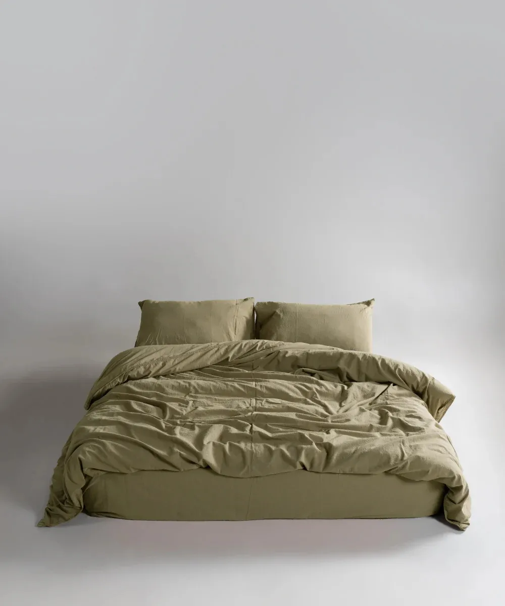 Постільна білизна Stonewashed Ranforse 200 × 220 см (євро) Akdeniz Yesili від Limasso