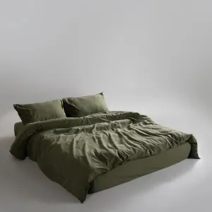 Alternative view of Постільна білизна Stonewashed Ranforse 200 × 220 см (євро) Capulet Olive від Limasso