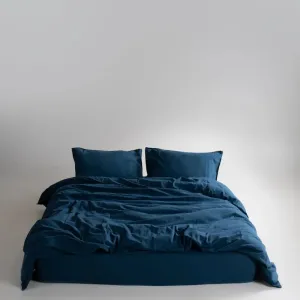 Постільна білизна Stonewashed Ranforse 200 × 220 см (євро) Dress Blue від Limasso