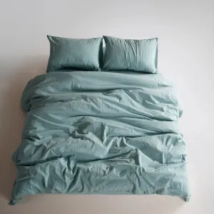 Alternative view of Постільна білизна Stonewashed Ranforse 200 × 220 см (євро) Mineral Blue від Limasso