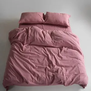 Alternative view of Постільна білизна Stonewashed Ranforse 160 × 220 см (2 шт., сімейний) сімейний Old Rose від Limasso