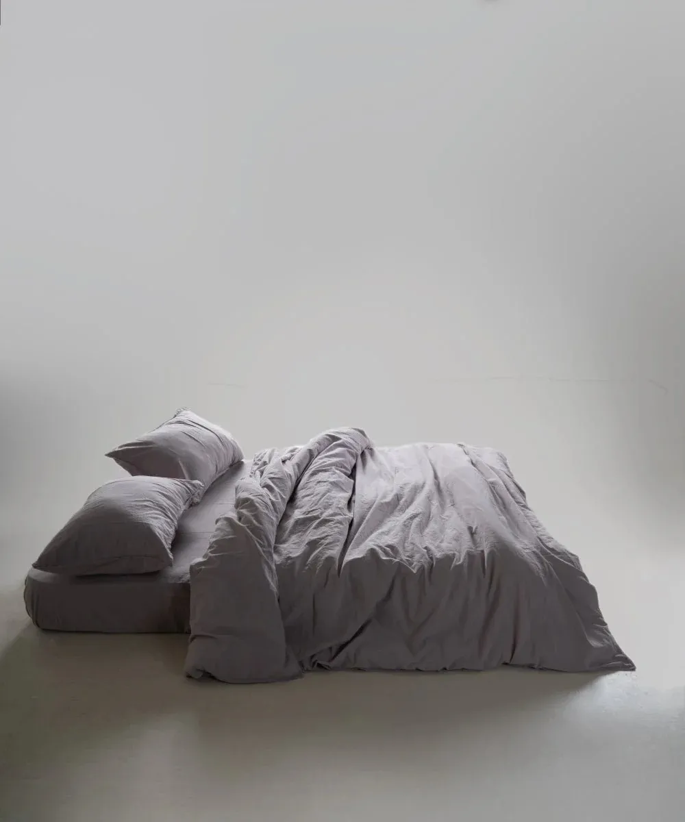 Постільна білизна Stonewashed Ranforse 160 × 220 см (полуторний) Opal Grey від Limasso - Зображення 3