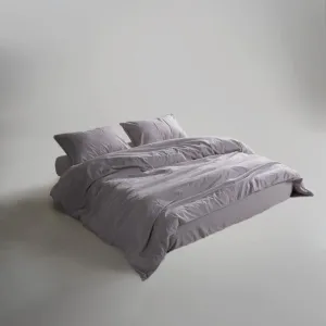 Alternative view of Постільна білизна Stonewashed Ranforse 160 × 220 см (2 шт., сімейний) сімейний Opal Grey від Limasso