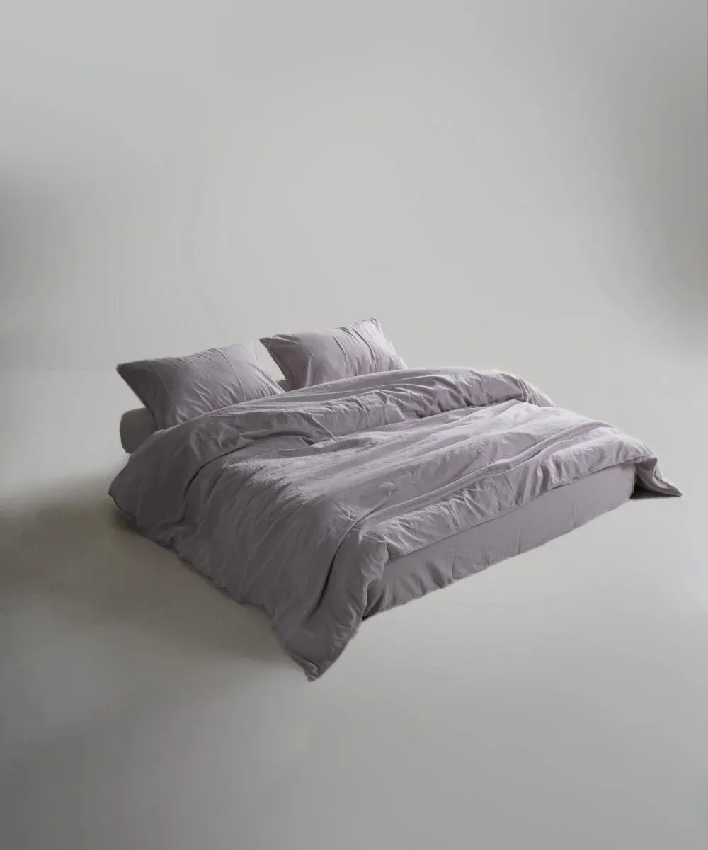 Постільна білизна Stonewashed Ranforse 160 × 220 см (полуторний) Opal Grey від Limasso - Зображення 4