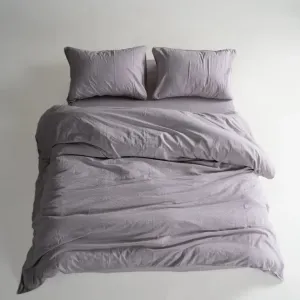 Alternative view of Постільна білизна Stonewashed Ranforse 200 × 220 см (євро) Opal Grey від Limasso