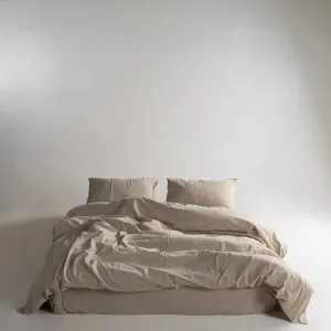 Постільна білизна Stonewashed Ranforse 160 × 220 см (2 шт., сімейний) сімейний Oxford Tan від Limasso