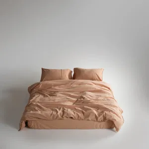 Постільна білизна Stonewashed Ranforse 200 × 220 см (євро) Toast від Limasso