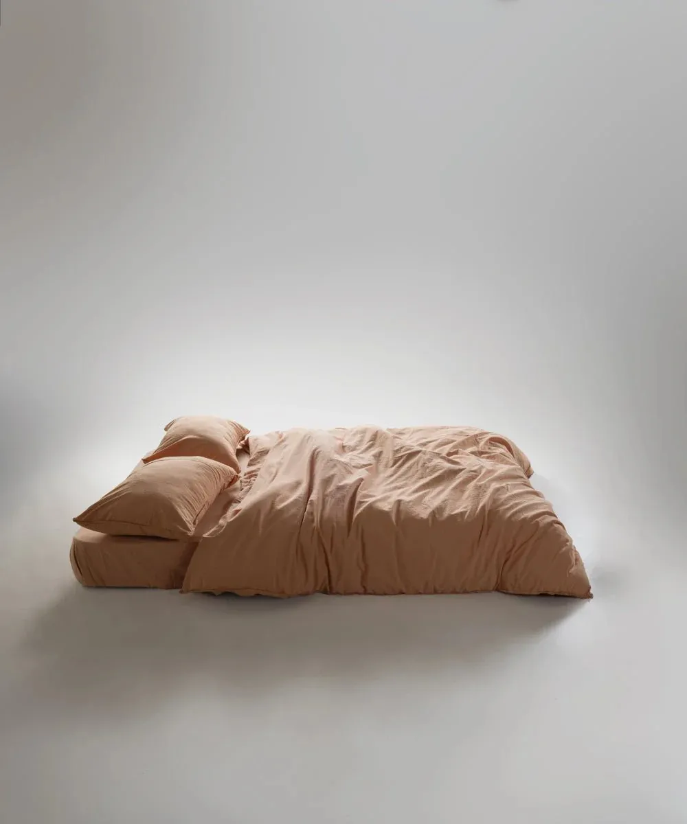 Постільна білизна Stonewashed Ranforse 200 × 220 см (євро) Toast від Limasso - Зображення 5