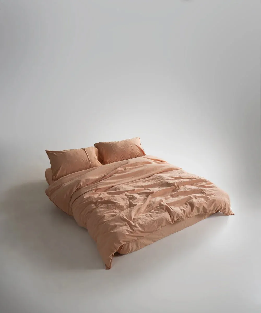 Постільна білизна Stonewashed Ranforse 200 × 220 см (євро) Toast від Limasso - Зображення 3