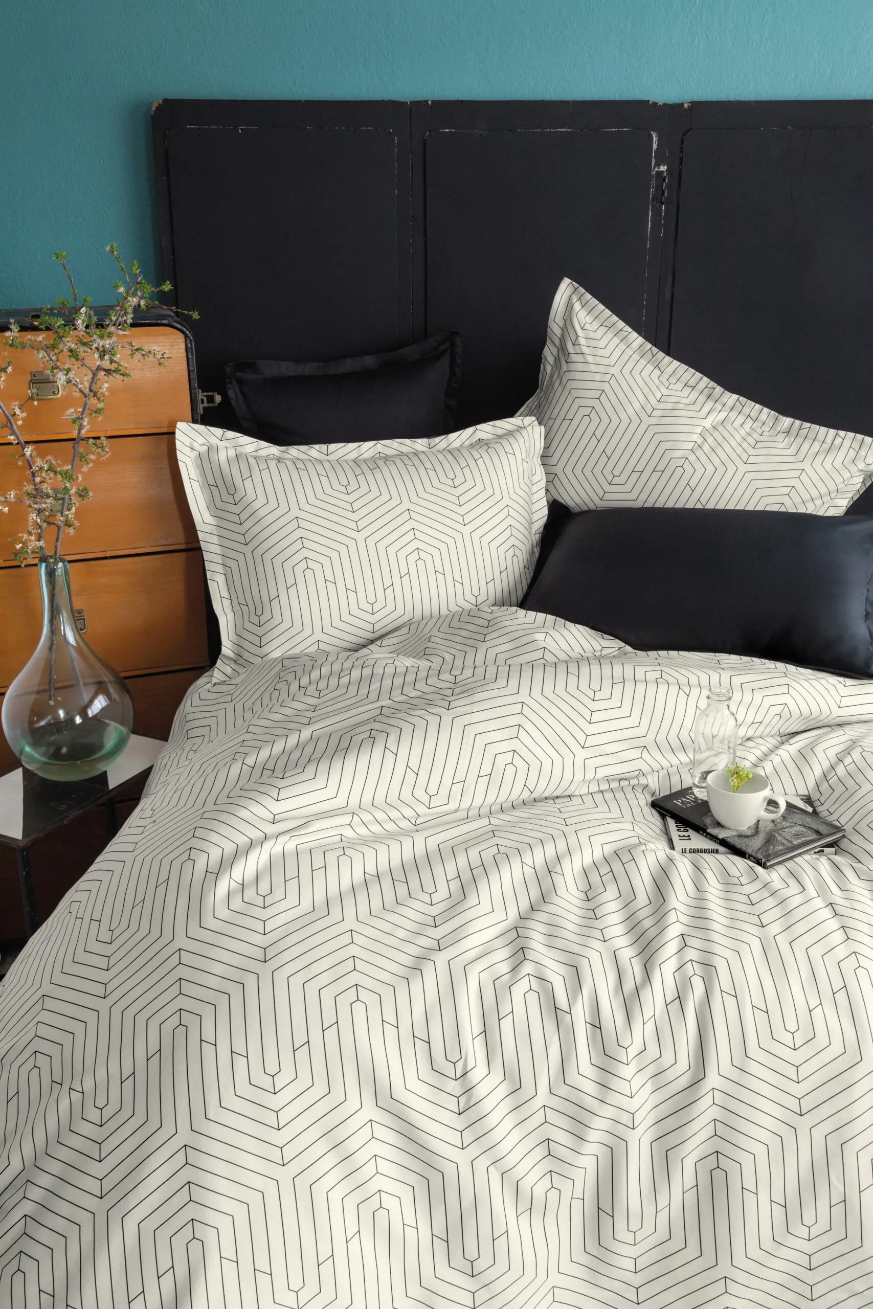 Комплект постільної білизни Cotton Satin 200 × 220 см (євро) Strada White від Issimo