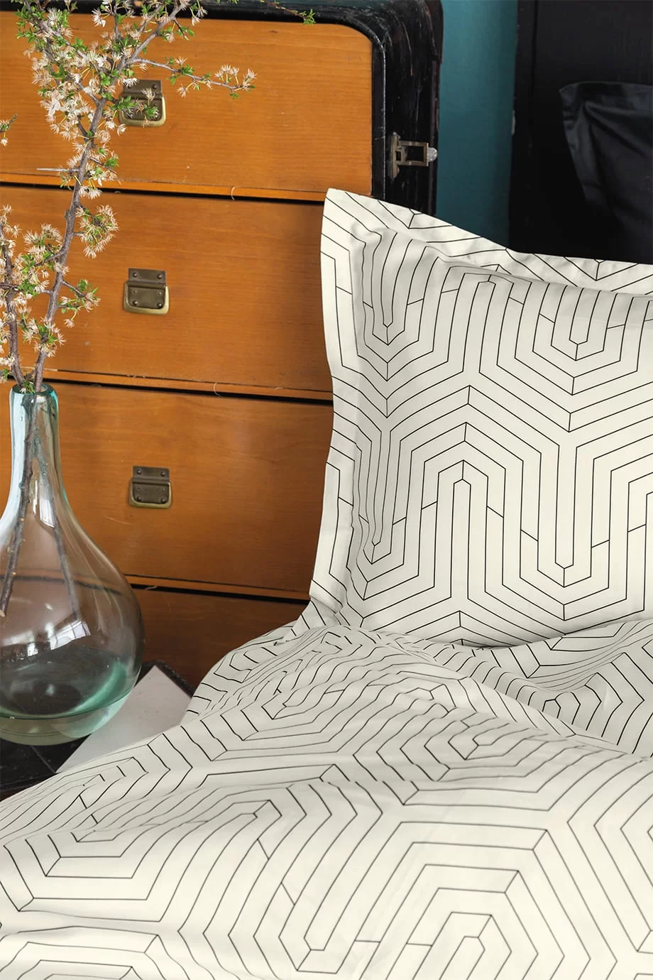Комплект постільної білизни Cotton Satin 200 × 220 см (євро) Strada White від Issimo - Зображення 2
