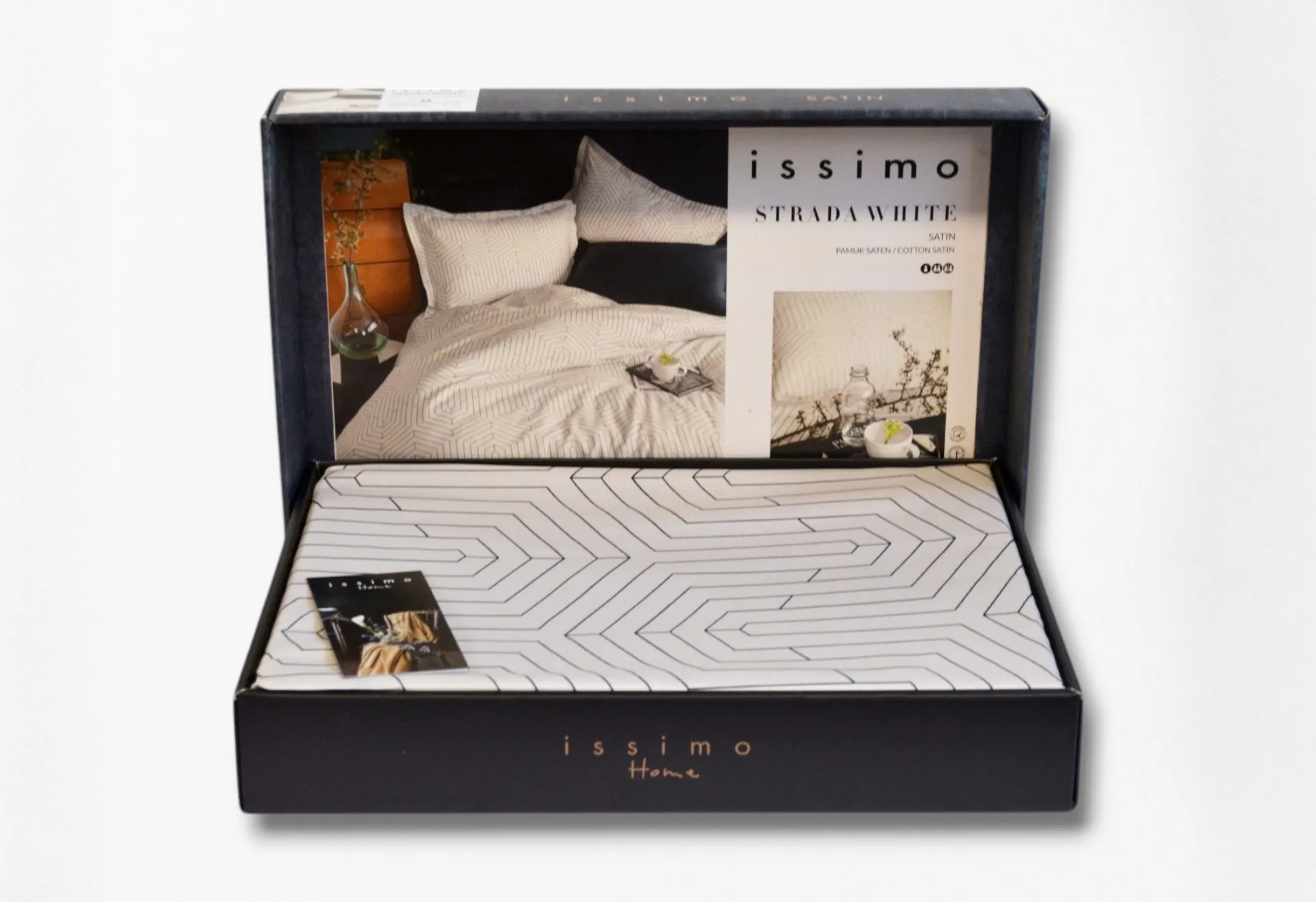 Комплект постільної білизни Cotton Satin 200 × 220 см (євро) Strada White від Issimo - Зображення 6
