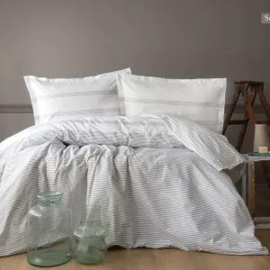 Постільна білизна Poplin 200 × 220 см (євро) Samos Gri від Pupilla