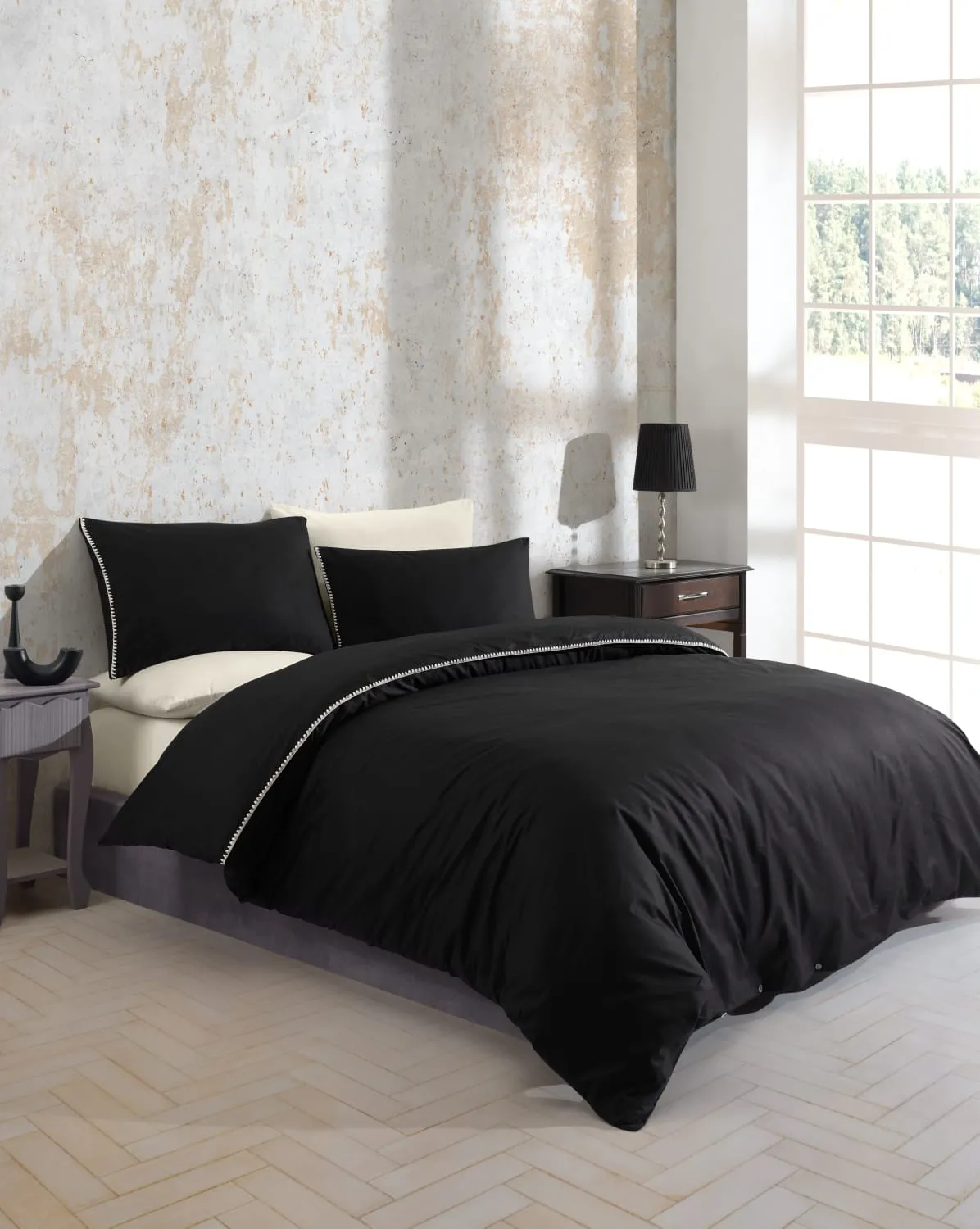 Постільна білизна Ranforce Prima 200 × 220 см (євро) San Marino Black від Turkiz