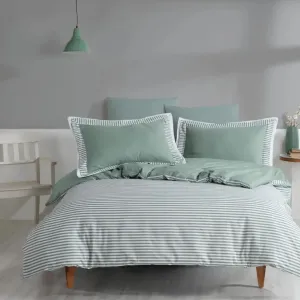 Постільна білизна Ranforce Prima 200 × 220 см (євро) Santiago Green від Turkiz