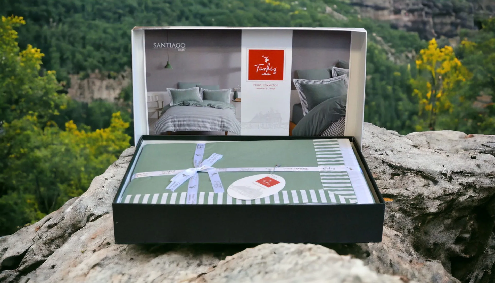 Постільна білизна Ranforce Prima 200 × 220 см (євро) Santiago Green від Turkiz - Зображення 3