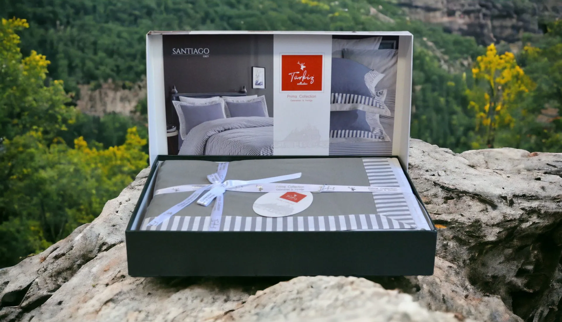 Постільна білизна Ranforce Prima 200 × 220 см (євро) Santiago Grey від Turkiz - Зображення 3