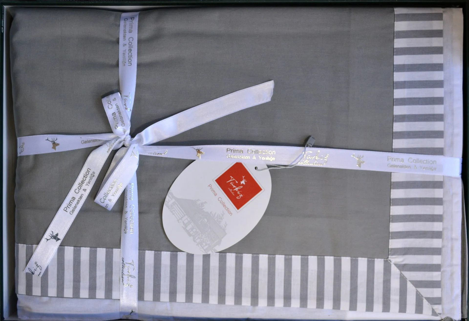 Постільна білизна Ranforce Prima 200 × 220 см (євро) Santiago Grey від Turkiz - Зображення 4