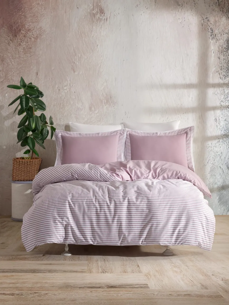 Постільна білизна Ranforce Prima 200 × 220 см (євро) Santiago Violet від Turkiz
