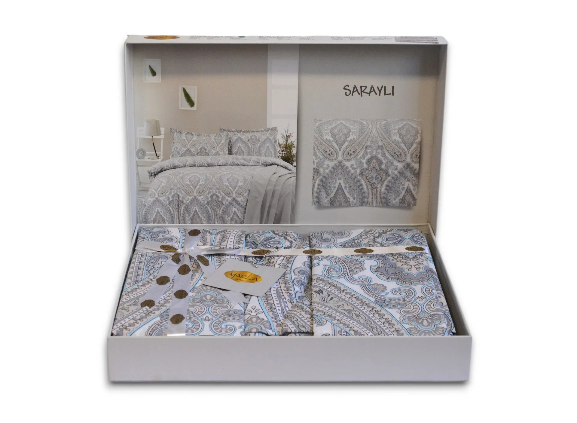 Постільна білизна Ranforse 200 × 220 см (євро) Sarayli від Marla - Зображення 5