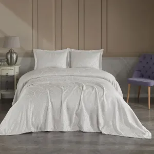 Покривало з наволочками Serena 240 × 260 см (євро) Кремовий від Modabox