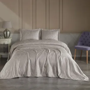 Покривало з наволочками Serena 240 × 260 см (євро) Stone від Modabox