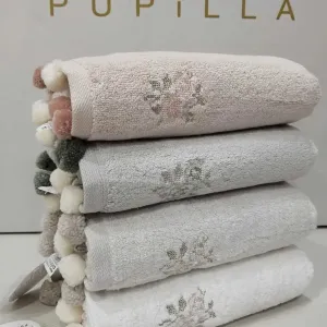 Набір рушників з вишивкою 50×90 см Sila V2 від Pupilla