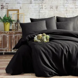 Постільна білизна Stripe Satin 200 × 220 см (євро) Siyah від Charlotte