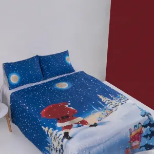 Комплект постільної білизни New Year 160 × 220 см (полуторний) Snowy Christmas від Charlotte