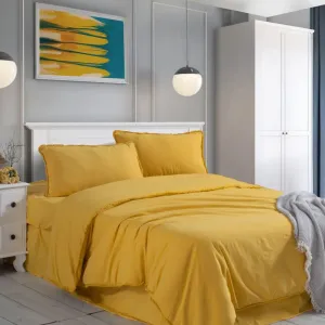 Постільна білизна Stonewashed Ranforse Soho Firfirli 200 × 220 см (євро) Sari від Şikel