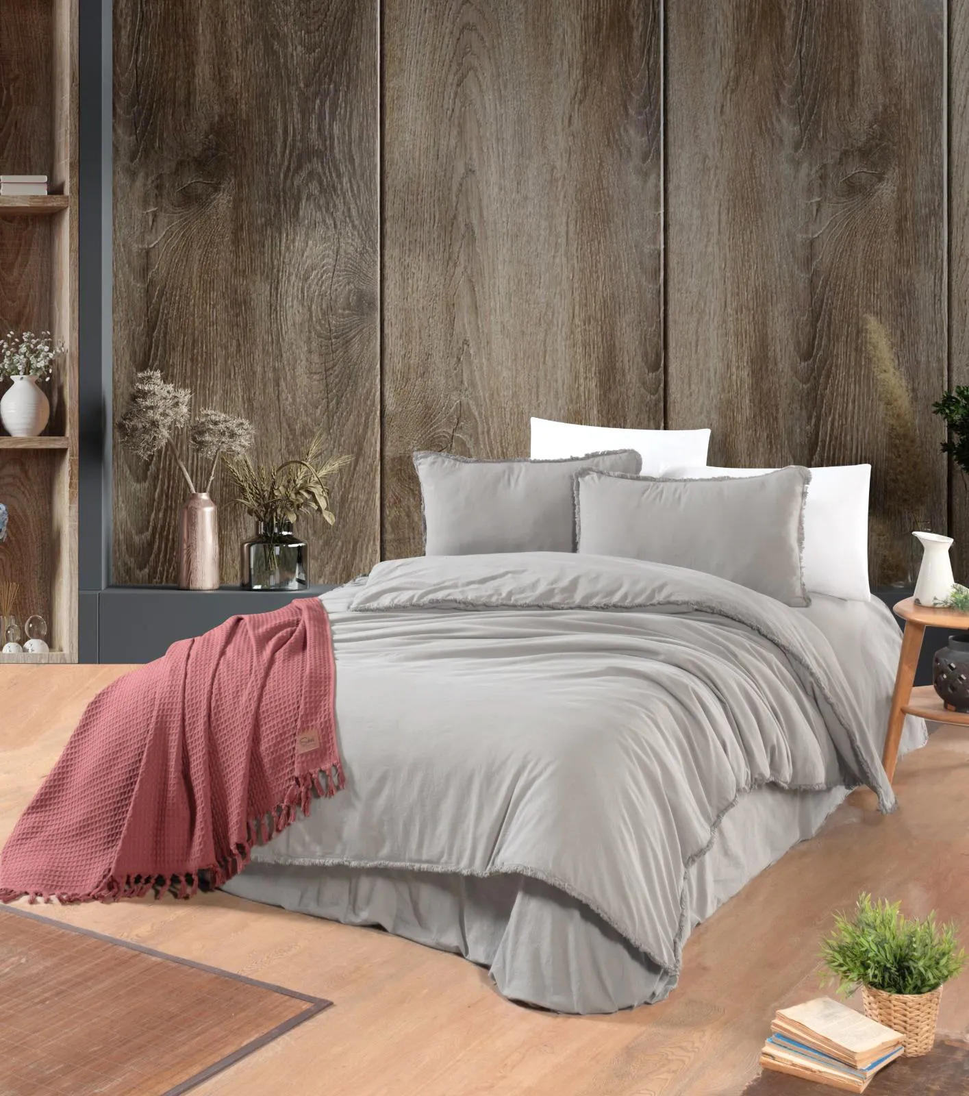 Постільна білизна Stonewashed Ranforse Soho Firfirli 200 × 220 см (євро) Tas від Şikel
