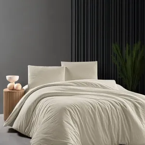 Постільна білизна Stonewashed Soho 200 × 220 см (євро) Bej від Şikel