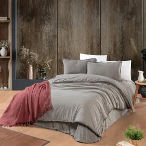 Постільна білизна Stonewashed Ranforse Soho Firfirli 200 × 220 см (євро) Toprak-Beji від Şikel