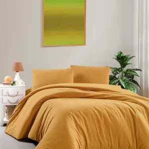 Постільна білизна Stonewashed Soho 200 × 220 см (євро) Hardal від Şikel