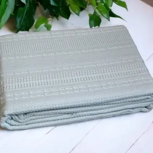 Alternative view of Вафельне простирадло Sole 220 × 240 см Бірюзовий від First Choice