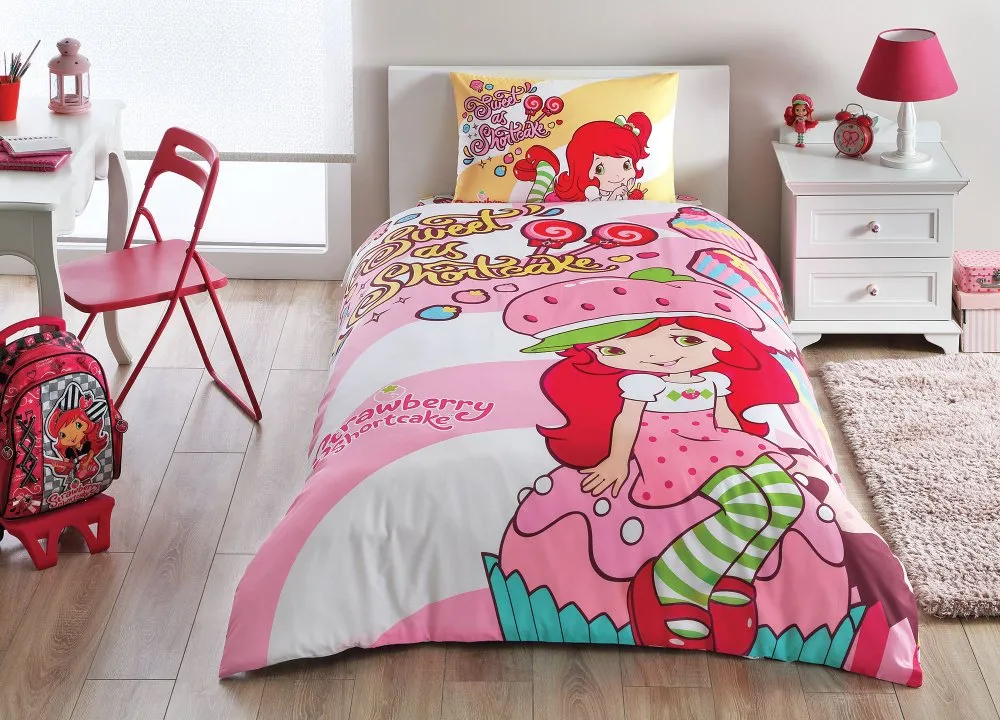 Постільна білизна Disney 160 × 220 см (полуторний) Strawberry Shortcake Cute від TAC