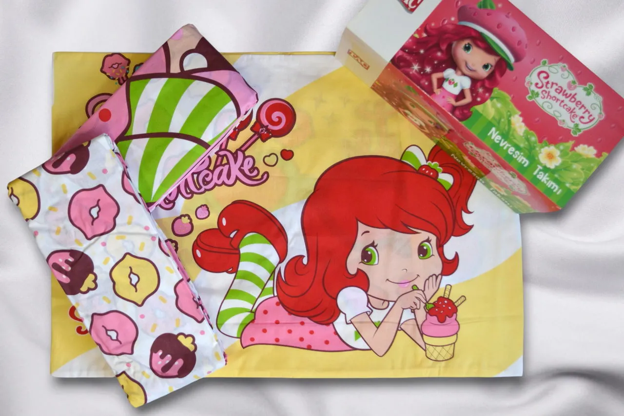 Постільна білизна Disney 160 × 220 см (полуторний) Strawberry Shortcake Cute від TAC - Зображення 3