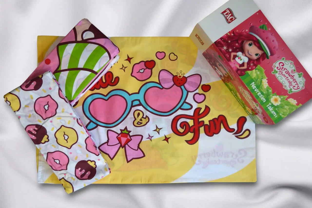 Постільна білизна Disney 160 × 220 см (полуторний) Strawberry Shortcake Cute від TAC - Зображення 4
