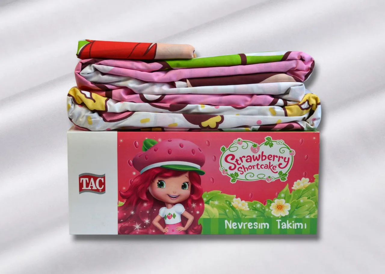 Постільна білизна Disney 160 × 220 см (полуторний) Strawberry Shortcake Cute від TAC - Зображення 5