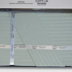 Alternative view of Постільна білизна Stripe Satin 200 × 220 см (євро) Su Yesili від Cotton Shine