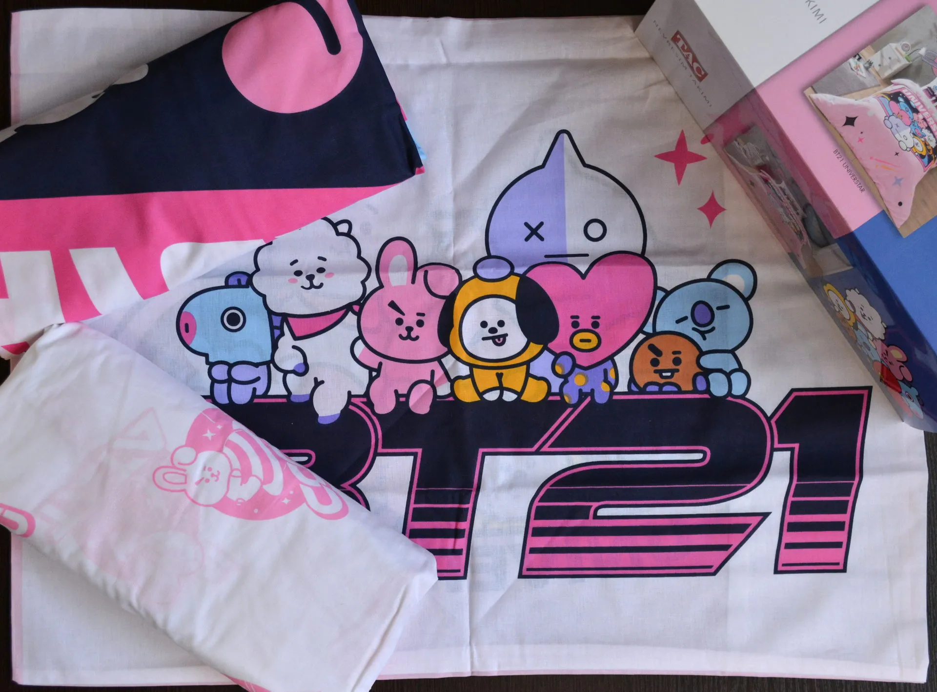 Постільна білизна Disney 160 × 220 см (полуторний) BT21 Universtar від TAC - Зображення 5