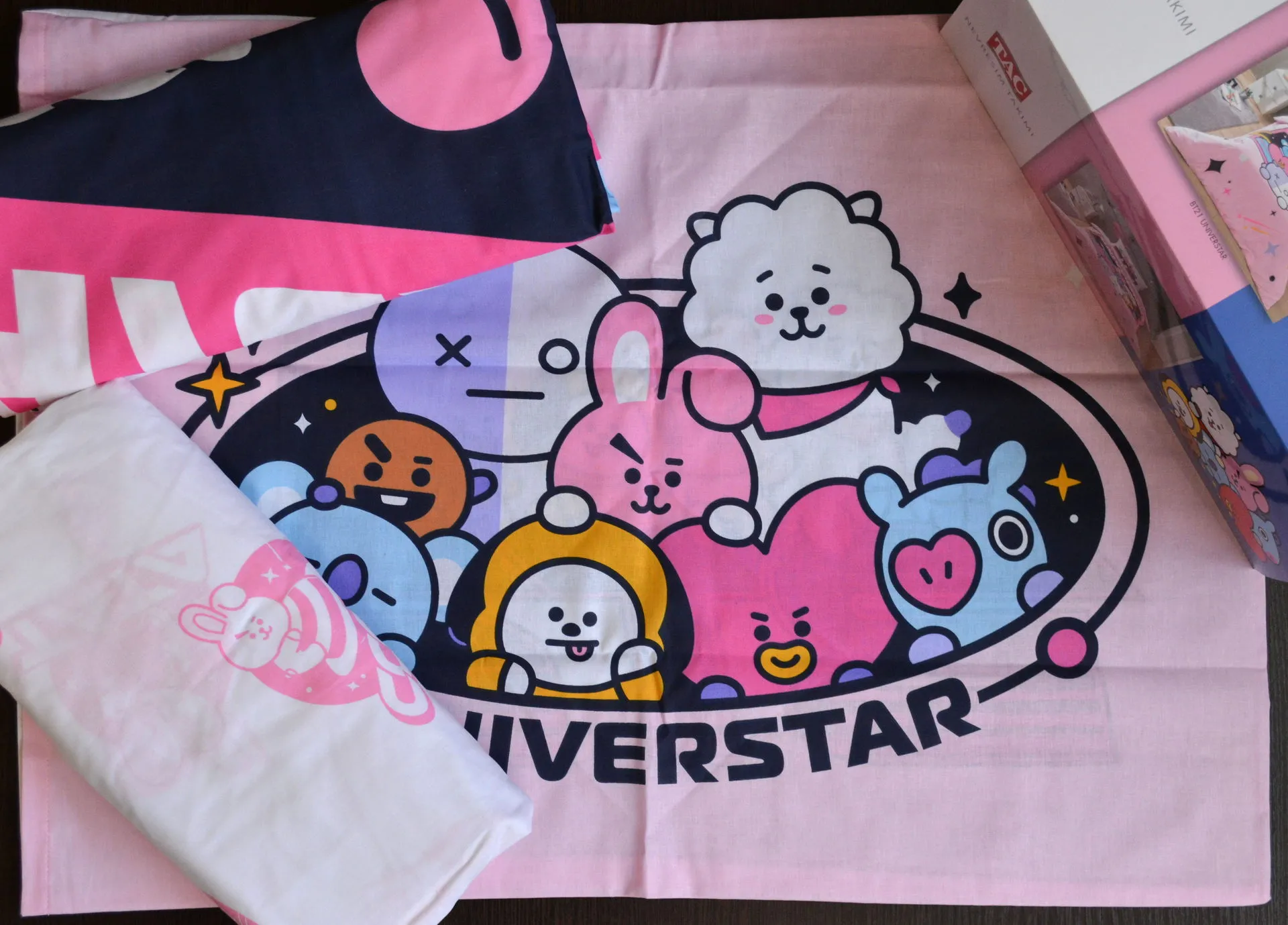 Постільна білизна Disney 160 × 220 см (полуторний) BT21 Universtar від TAC - Зображення 4