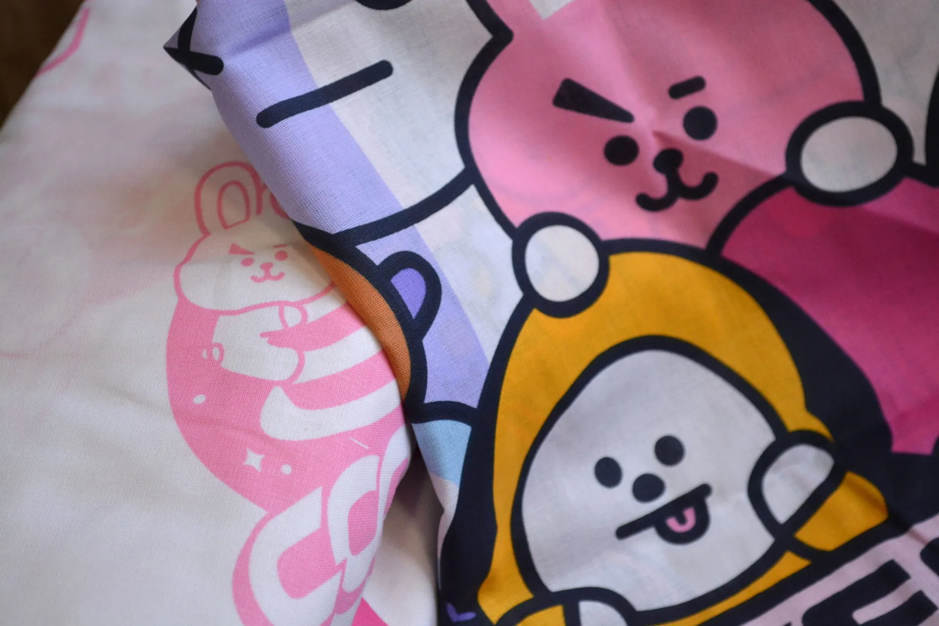 Постільна білизна Disney 160 × 220 см (полуторний) BT21 Universtar від TAC - Зображення 3