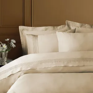 Комплект постільної білизни Toned Craft Satin 300 TC 200 × 220 см (євро) Talisker Beige від Issimo